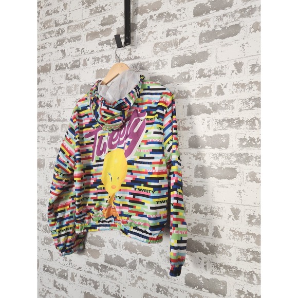 Looney Tunes‎ Members Only Tweety Bird Jacket Collaboration Size Large Colorful - Picture 2 of 16